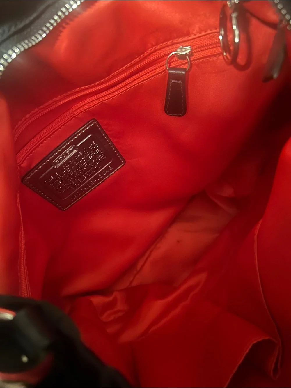 COACH Black Poppy Purse Y2K